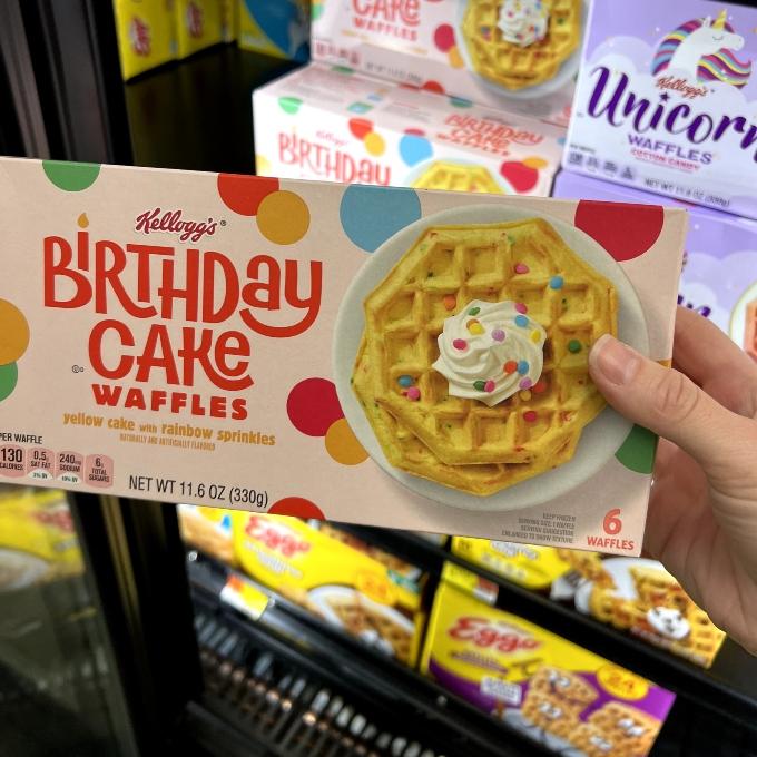 kellogg’s birthday cake waffles