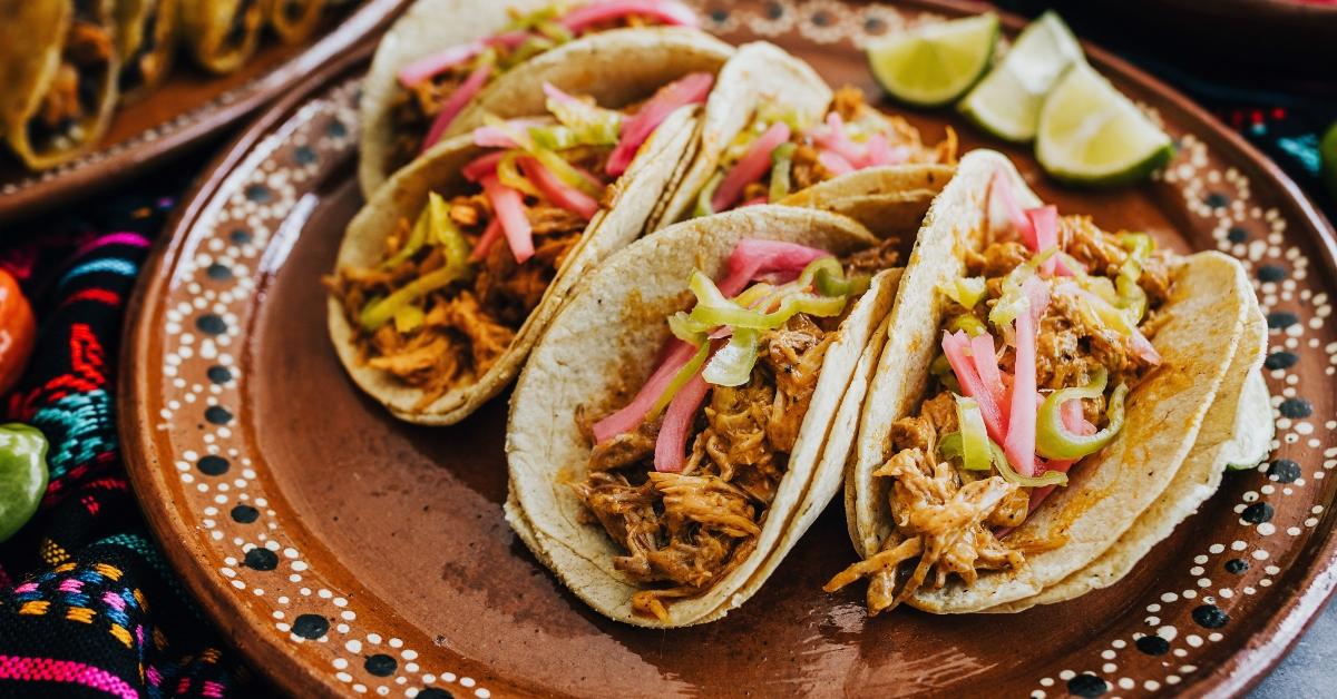 tacos with lemon and salsa