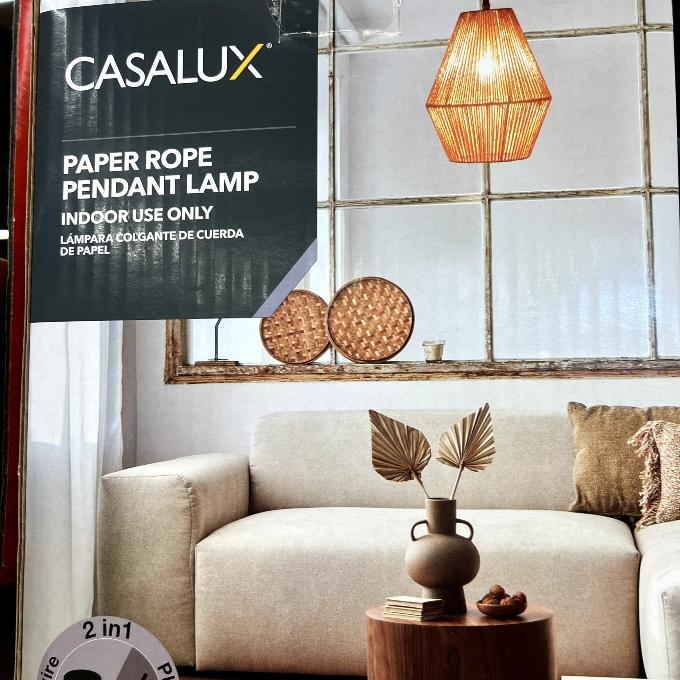 casalux paper rope pendant lamp