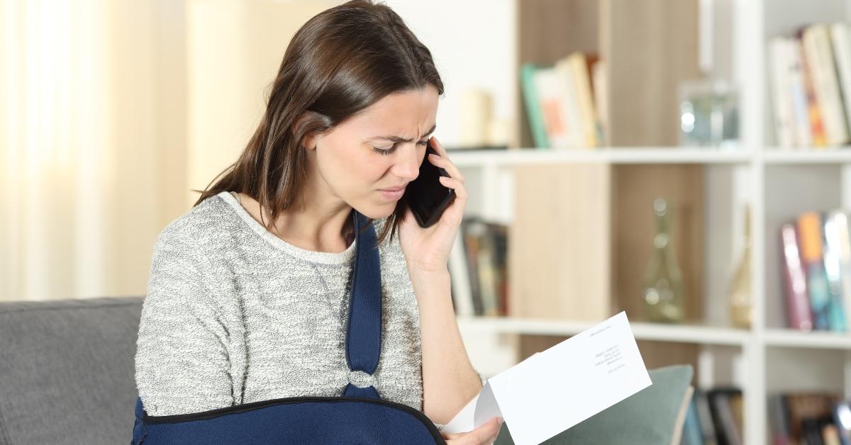 claiming on phone about notice