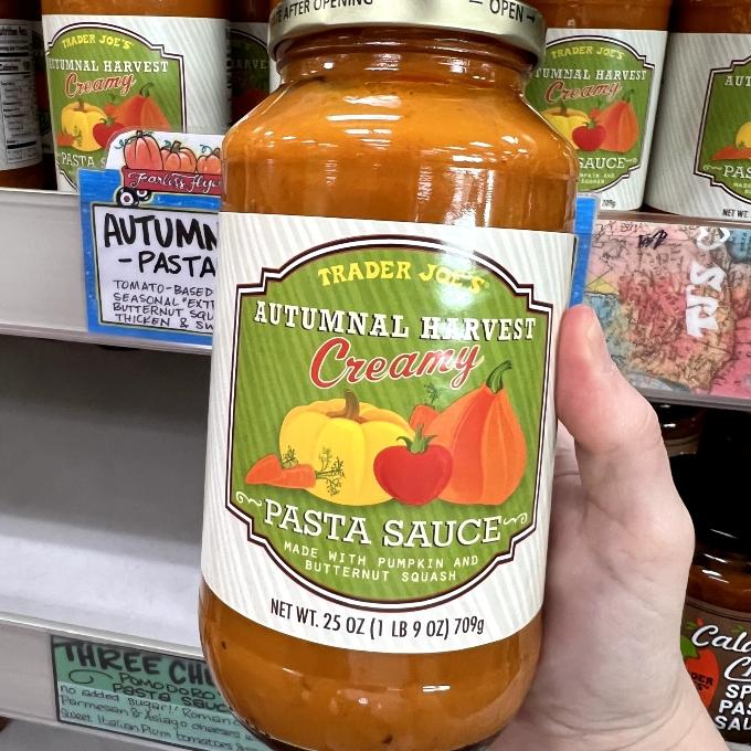 autumnal harvest creamy pasta sauce