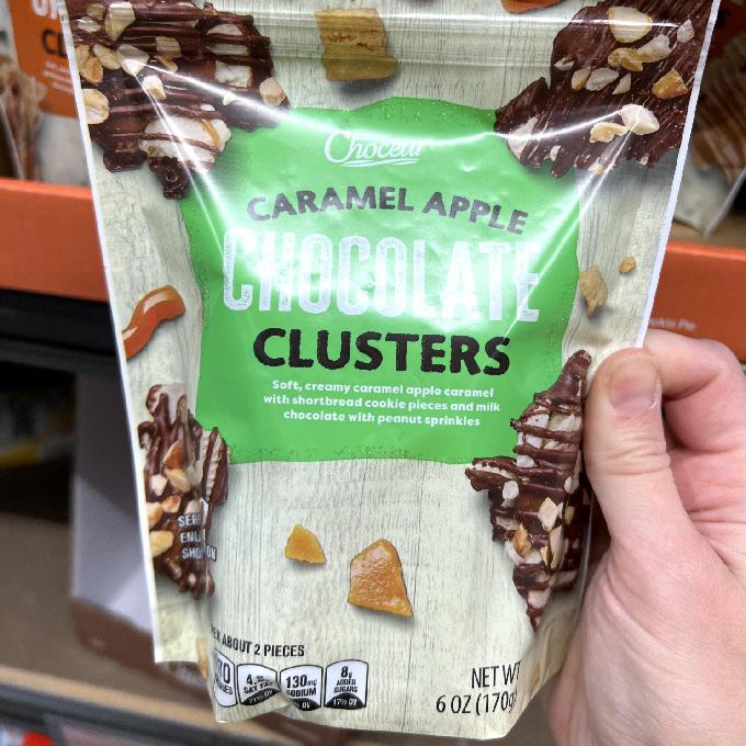 caramel apple chocolate clusters