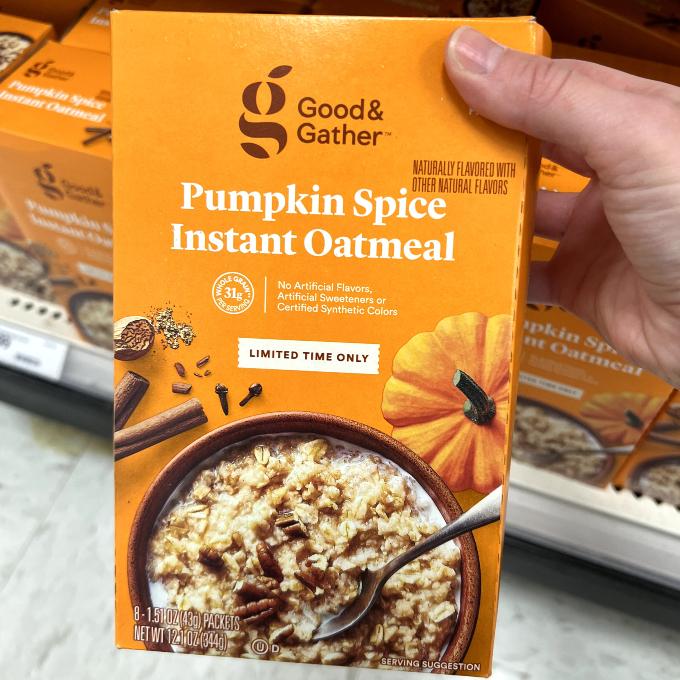 good & gather pumpkin spice oatmeal