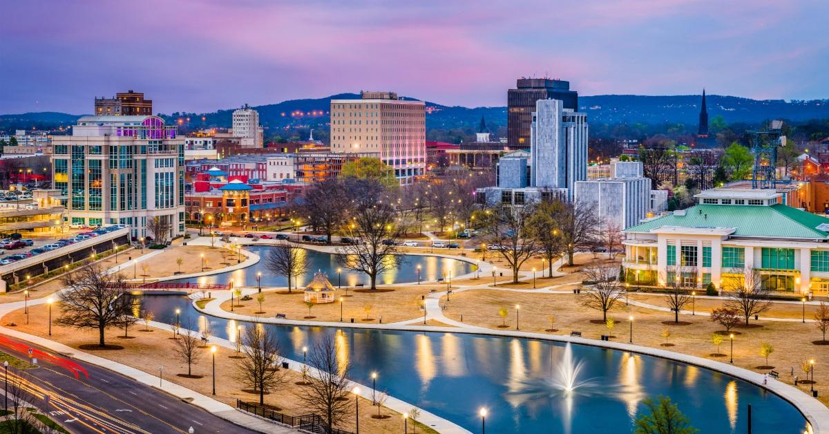 huntsville alabama usa skyline