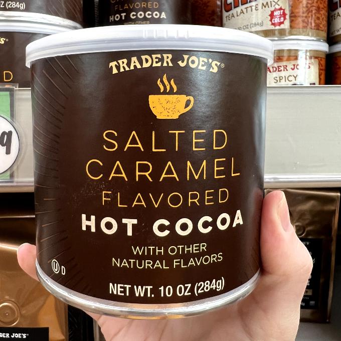 salted caramel flavored hot cocoa