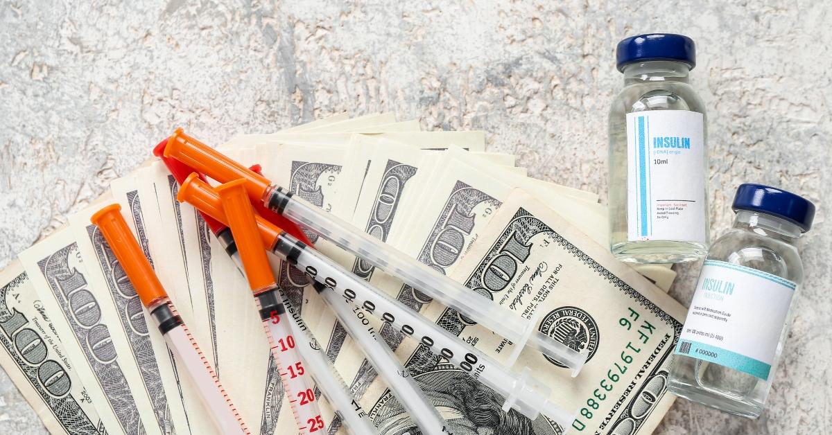 Insulin with syringes and money