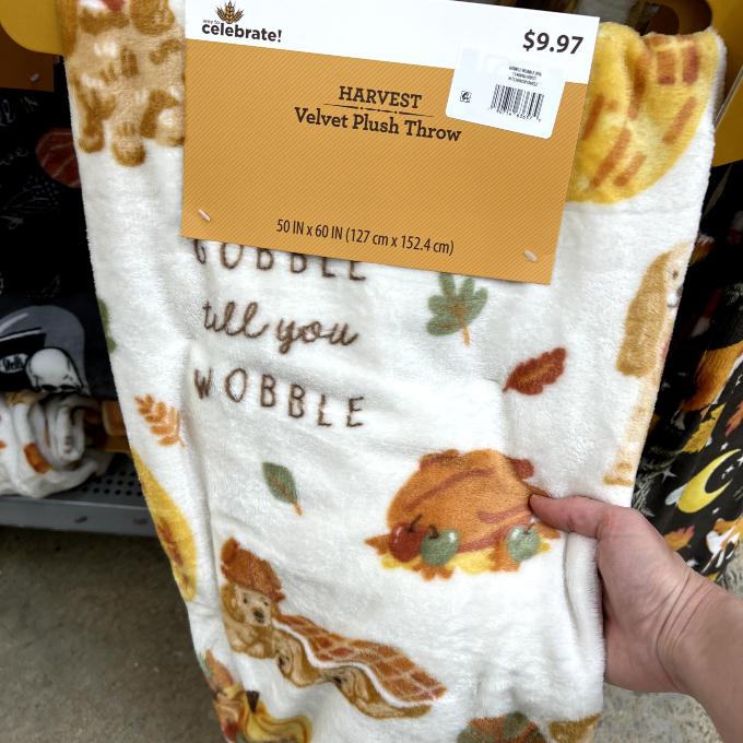 harvest velvet plush throw
