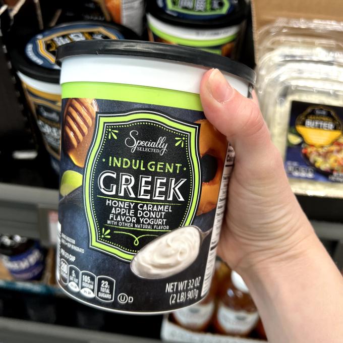 specially selected honey caramel greek yogurt