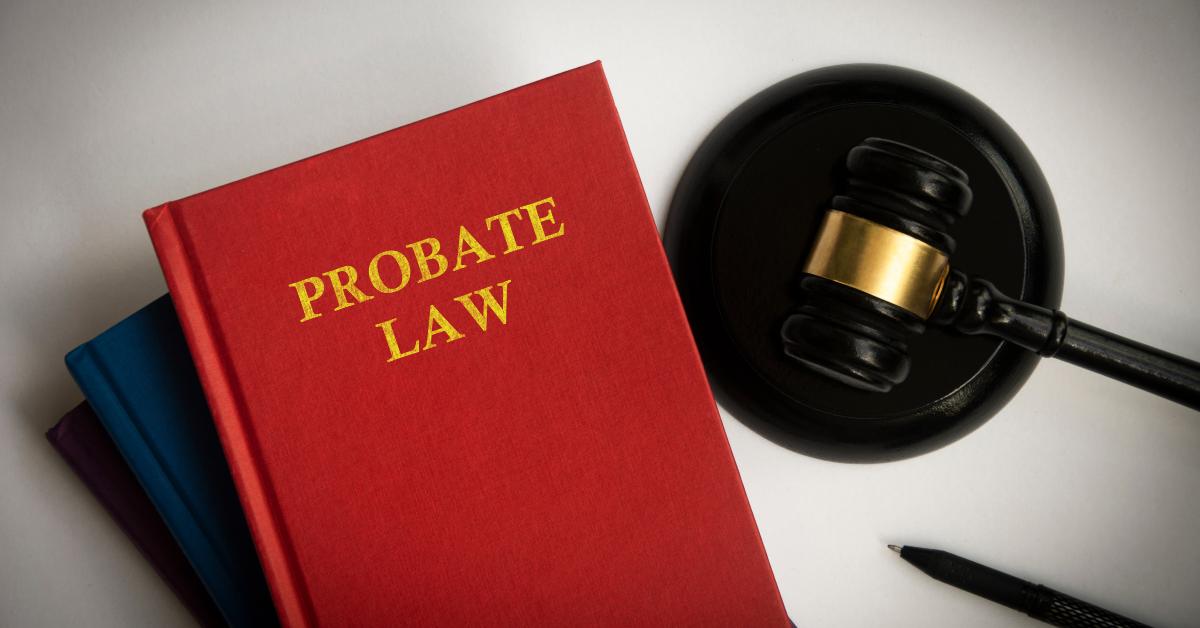 probate law book with gavel