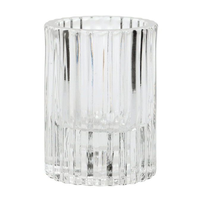 dollar tree-clear tea light candleholders
