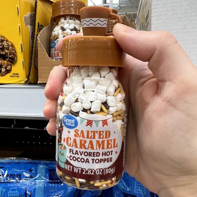 salted caramel hot cocoa topper