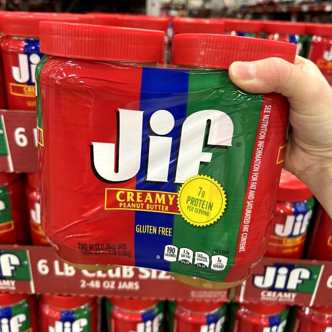 jif creamy peanut butter, 2-pack