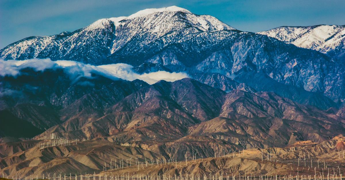 snow covered mount san jacinto