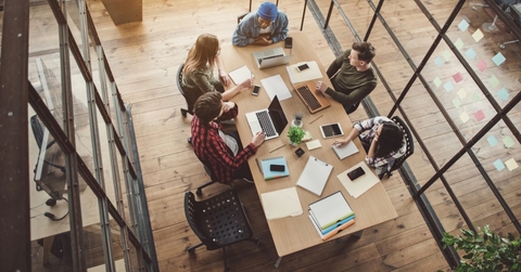 People working in office