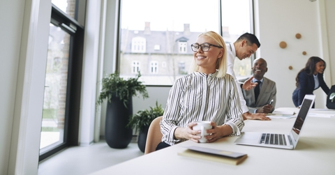 Successful investor woman 