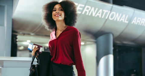 Woman at airport