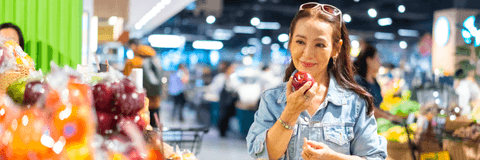 person shopping for groceries