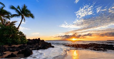 Maui sunset beach