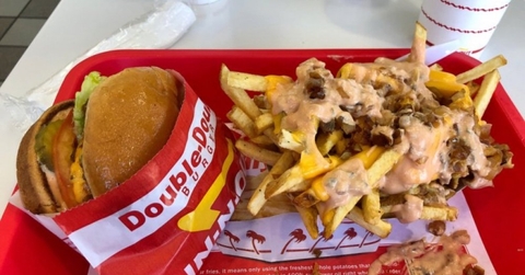 In-N-Out Animal Style burger and fries