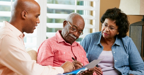 Couple working on will