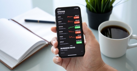  iPhone X with application Stocks of Apple