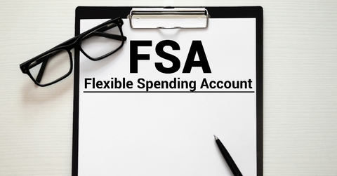 papers with flexible spending account FSA on a table