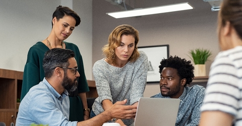 business people working together