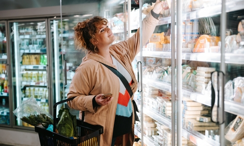 woman shopping groceries