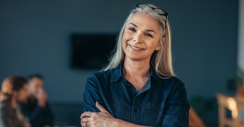 confident senior business woman