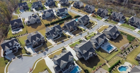 double cul-de-sac in peaceful subdivision neighborhood