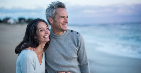 couple walking on the beach