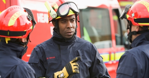  Firefighter giving instructions 