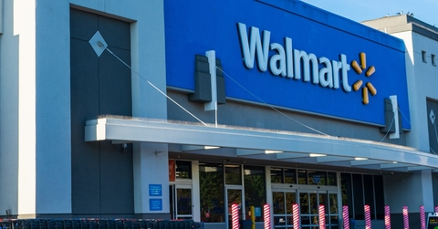 A Walmart entrance