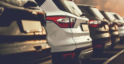 car dealership having SUV cars