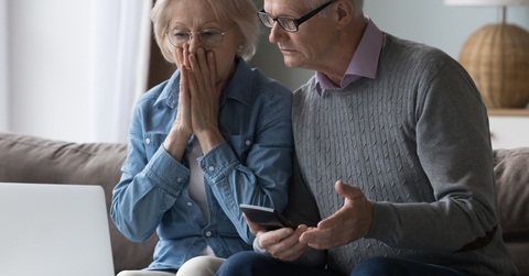 senior couple shocked after getting fraud