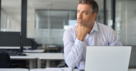 serious mature businessman