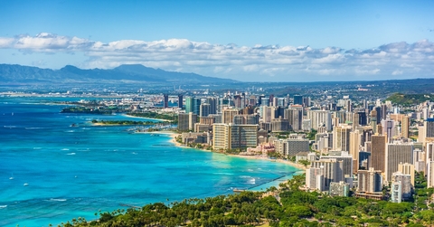 honolulu city from diamond head lookout