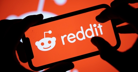 reddit logo on a smartphone