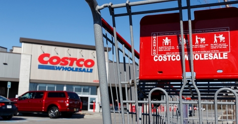 trolley outside costco store