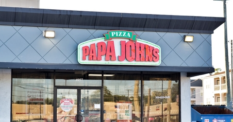 Papa John's pizza storefront in Houston