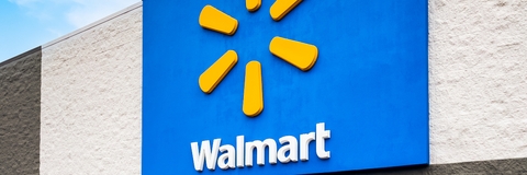 exterior view of walmart store