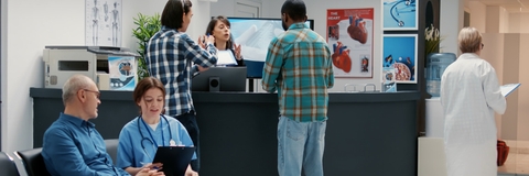 busy doctor's office