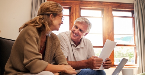retirement planning with documents