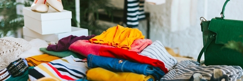 clothes for sale at swap party