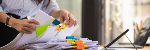 pile of important documents 