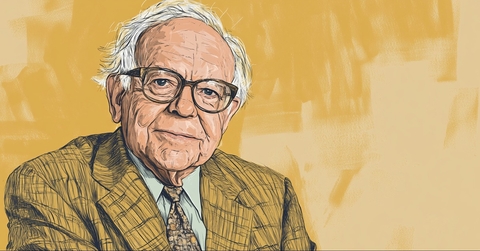 Warren Buffett Yellow Drawing