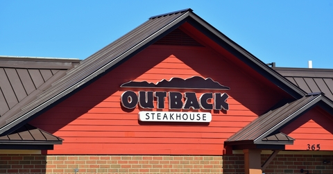 entrance to an outback steakhouse