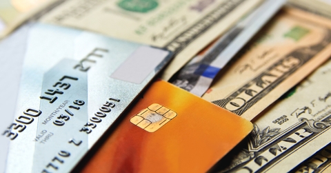 Credit cards and dollars