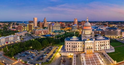 Providence skyline and Rhode Island