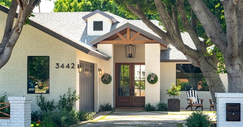 Front of a nice house